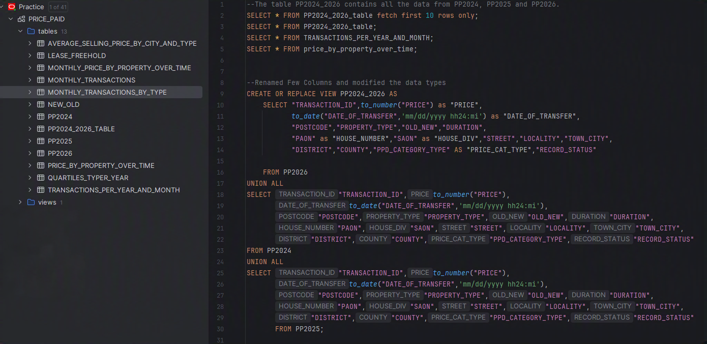 SQL for step 02